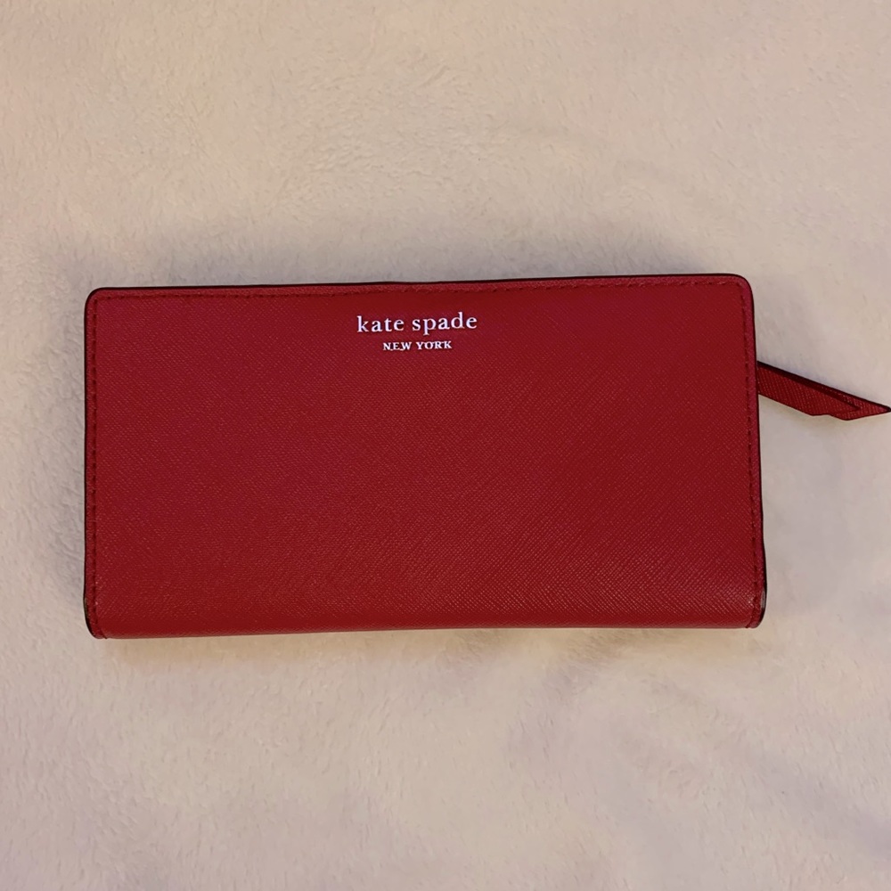 KATE SPADE- NWT red leather wallet